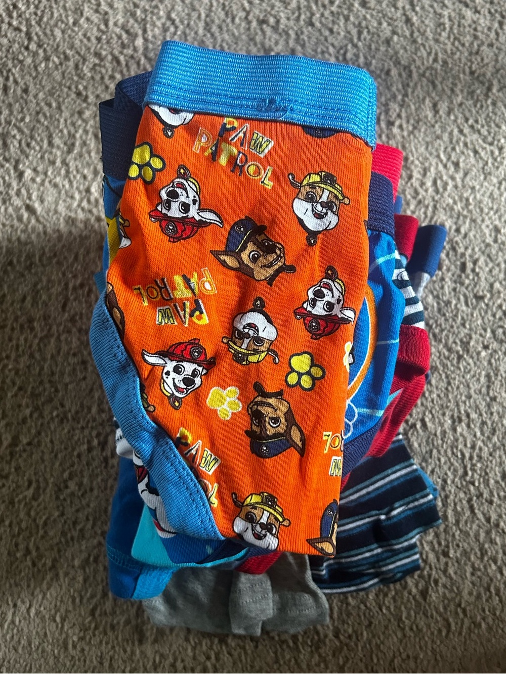 Paw Patrol Kids Underwear Set - Orange, Blue, Red, Gray
